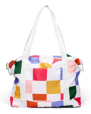 Ban.do Getaway Weekender Bag, Carry On Bag with Exterior Sleeve to Secure to Luggage, Dance Floor