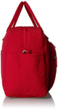 Vera Bradley Women's Microfiber Weekender Travel Bag, Cardinal Red, One Size