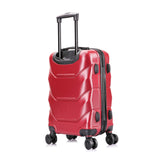DUKAP Luggage - Zonix Collection - Lightweight Hardside Spinner 20'' inch Carry-On - Wine/Red - Suitcases with Wheels