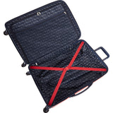 Nautica Ahoy Hardside Expandable 4-Wheeled Luggage-24 Inch Checked Size, Red/Navy