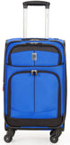 Delsey Luggage Agility Softside 21 Inch Carry On Expandable Spinner (Blue)
