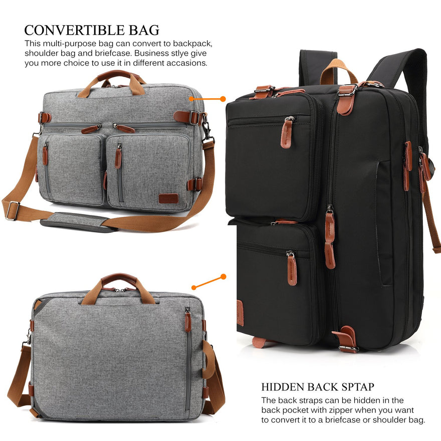CoolBELL Convertible Backpack Messenger Bag Shoulder Bag Laptop Case ...
