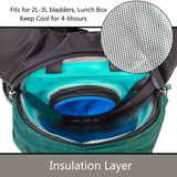 RUPUMPACK Insulated Hydration Backpack Pack with 2.5L BPA Free Bladder, Lightweight Daypack Water Backpack for Hiking Running Cycling Camping, School Commuter, Fits Men, Women, Kids, 18L