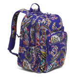 Vera Bradley Iconic XL Campus Backpack, Signature Cotton, Romantic Paisle