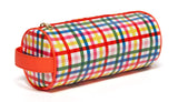 ban.do Women's Get it Together Cylinder Toiletry Travel Bag Pencil Pouch with Zip Close (block party)