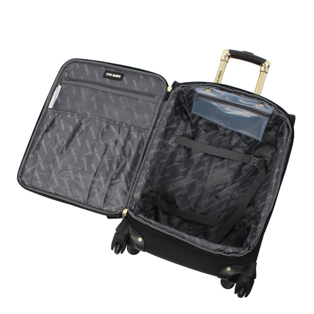 Steve Madden Luggage Carry On 20" Expandable Softside Suitcase With