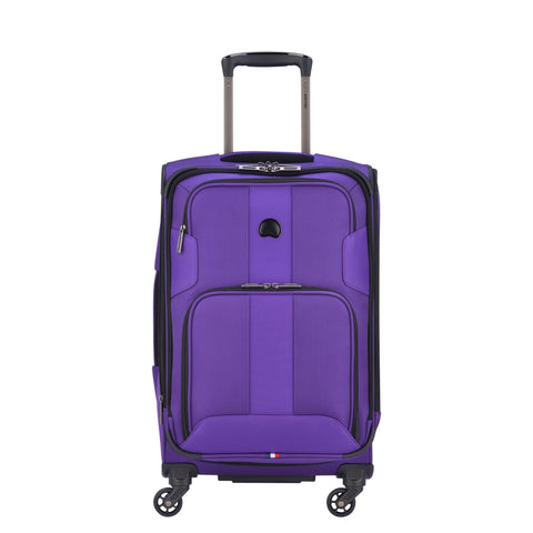 Delsey Paris Luggage Sky Max Carry On Expandable Spinner Suitcase, Purple