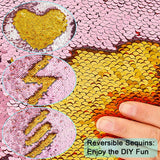 ICOSY Mermaid Sequin Bag Unicorn Drawstring Backpack Dance Bag Gym Sack for Kids