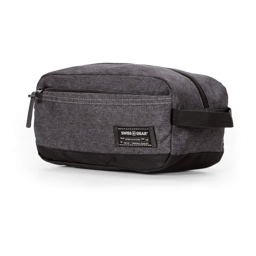 SWISSGEAR Medium Dopp Kit | Bathroom, Gym, Travel | Men's and Women's - Heather Gray