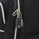 SWISSGEAR TSA-Accepted 3-Dial Combination Lock | Lightweight and Easy Luggage Security - Black