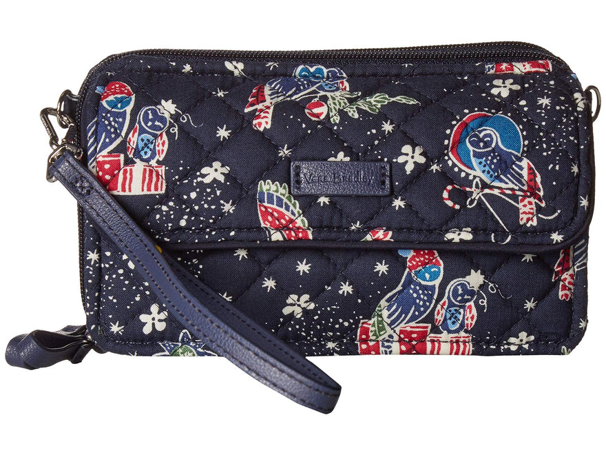Vera Bradley Women's Iconic RFID All-In-One Crossbody Holiday Owls One Size