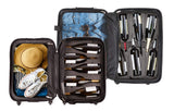 Bundle - 2 items: VinGardeValise Wine Travel Suitcase 12 & 5-bottle - Grande 05, Silver and Piccolo 01, Black