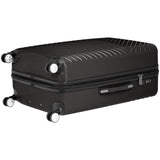 AmazonBasics Geometric Travel Luggage Expandable Suitcase Spinner with Wheels and Built-In TSA Lock, 31.5 Inch - Black