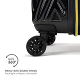 Badgley Mischka Contour Hard Expandable Spinner Luggage Set (3 Piece) (Black)