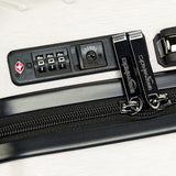 AmazonBasics Geometric Luggage 18-inch international carry-on, Cream