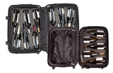 Bundle - 2 items: VinGardeValise Wine Travel Suitcase 12 & 5-bottle - Grande 05, Silver and Piccolo 01, Black
