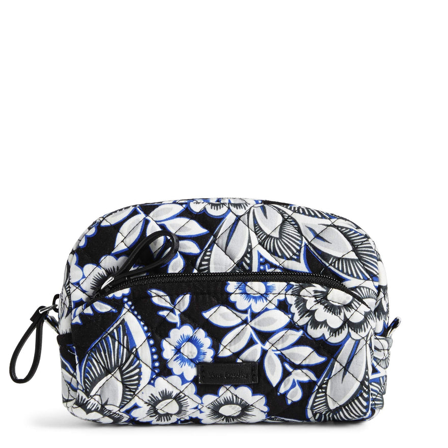 Vera Bradley Women's Signature Cotton Mini Cosmetic Makeup Bag, Snow Lotus, One Size
