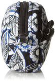 Vera Bradley Women's Signature Cotton Mini Cosmetic Makeup Bag, Snow Lotus, One Size