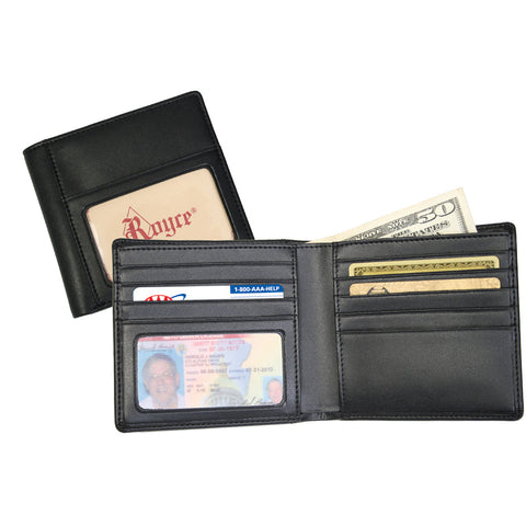 Royce Leather Men's Double ID Hipster Wallet 