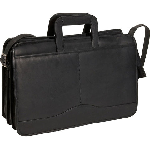 David King Triple Gusset Drop Handle Briefcase