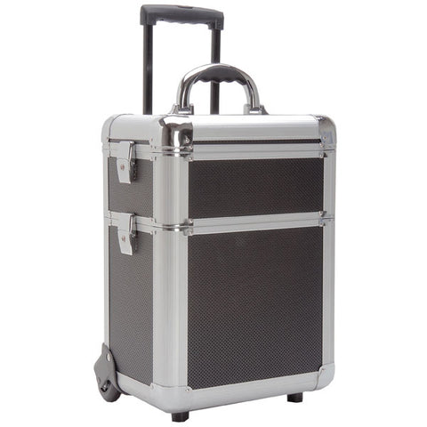 T.Z. Case Beauty Cases Mini-Pro 3 Section Wheeled Make Up Case
