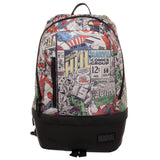 Marvel Comic Backpack  Marvel Backpack W/ Bottom Zip