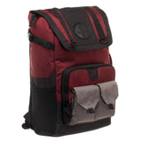 Marvel Deadpool Backpack  Black And Red Deadpool Backpack
