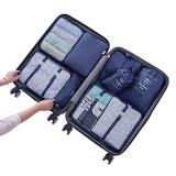 8PCS Luggage Packing Organizers Travel Accessories Package Bags Outdoor Supplies Shoes Clothes