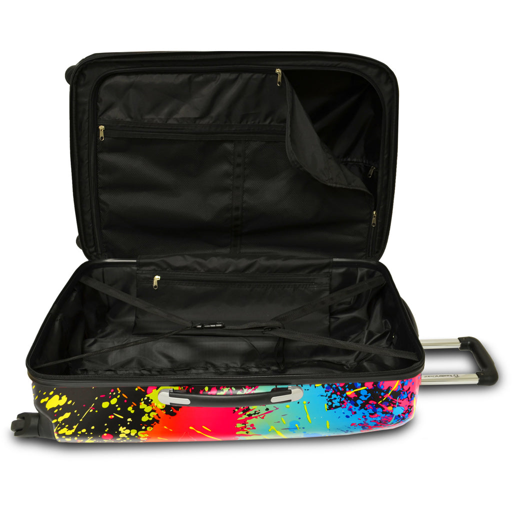 Traveler's Choice Paint Splatter 2 Piece Hardside Expandable Luggage Set