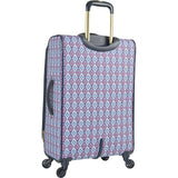 Tommy Bahama Lightweight Spinner Luggage - Expandable Suitcases for Men and Travel with Rolling Wheels, Pink/Blue