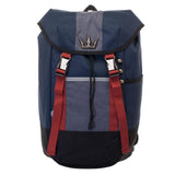 Kingdom Hearts Backpack  Navy Blue, Red, And Grey Gamer Backpack
