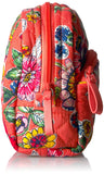Vera Bradley Women's Signature Cotton Medium Cosmetic Makeup Bag, Coral Floral, One Size