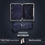 Coolife Luggage Aluminium Frame Suitcase 3 Piece Set with TSA Lock 100% PC