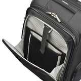 DELSEY Paris Cruise Lite Softside Carry-On Exp. Spinner Suiter Trolley, BLACK
