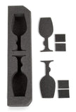 VinGardeValise Grande - Wine Glass Insert for the Grande Suitcase (12-bottle suitcase)