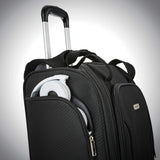 Samsonite Underseat Spinner with USB Port Carry-On Luggage, Jet Black, One Size