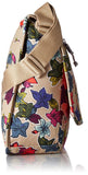 Lighten Up Laptop Messenger Messenger Bag, Falling Flowers Neutral, One Size
