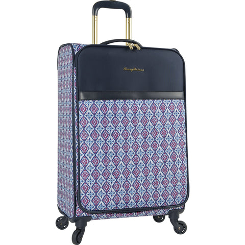 Tommy Bahama Lightweight Spinner Luggage - Expandable Suitcases for Men and Travel with Rolling Wheels, Pink/Blue