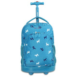 J World New York Sunny Rolling Backpack, Puppy, One Size