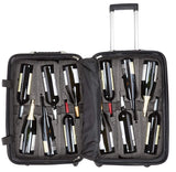 VinGardeValise - Up to 12 Bottles & All Purpose Wine Travel Suitcase (Silver)