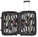 VinGardeValise - Up to 12 Bottles & All Purpose Wine Travel Suitcase (Burgundy)