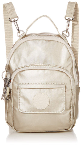 Kipling womens Alber 3-In-1 Convertible Mini Backpack, cloud Metal, One Size