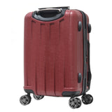 Olympia Sidewinder 3 Piece Luggage Set 21/25/29 Inch, Wine