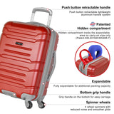 Olympia Denmark 21" Carry-on Spinner, Wine