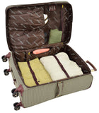 London Fog Softside 28" Spinner, Tan Square Jacquard