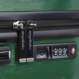 AmazonBasics Geometric Luggage - 2 piece Set (55cm, 78cm), Green