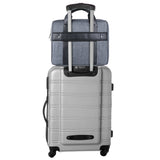 Vangoddy Chrono Grey Rugged Tote Crossbody Shoulder Bag for Lenovo Flex 3 | IdeaPad | ThinkPad E L P Series 15.6" Laptop + Sync and Charge Cable