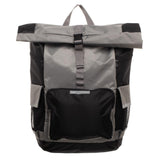 Men'S Grey Backpack  Rolltop Backpack For Men