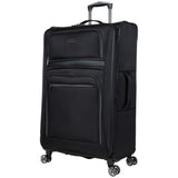 Kenneth Cole Reaction Softside Expandable 8-Wheel Spinner Travel Luggage Set, Black