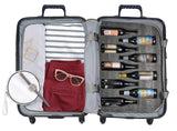Personalized Luggage Nameplate - BierGardeValise - Beer Travel Suitcase - Up to 19 bottles - All bottle sizes (Black)